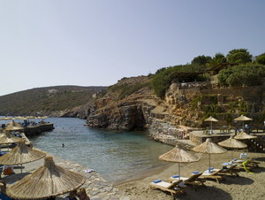 пляж отеля Aquila Elounda Village
