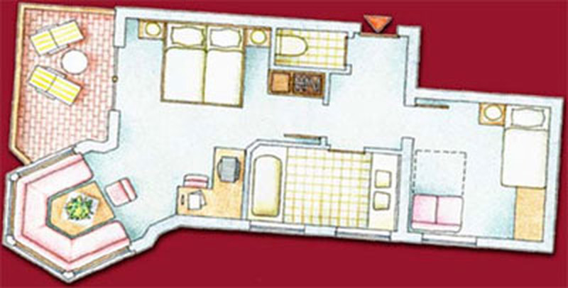 Fürstenzimmer - Familienappartement
