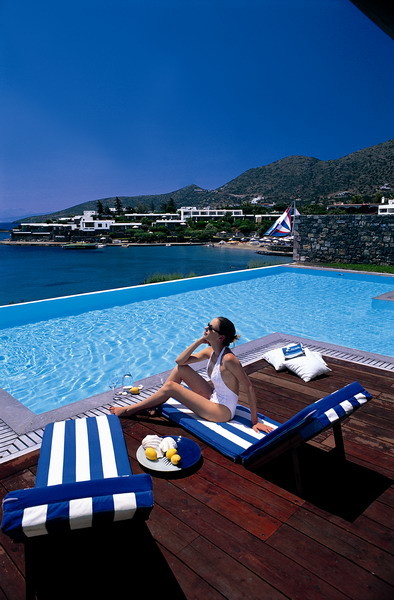 Mediterranean Suite front sea view with pool