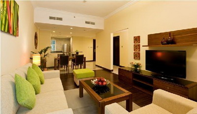 Гостиная в One Bedroom Deluxe Apartment
