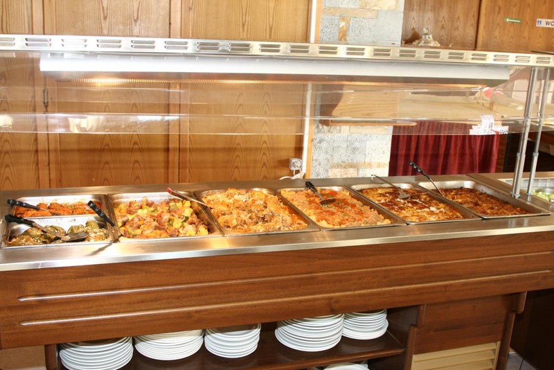 The hotel's buffet