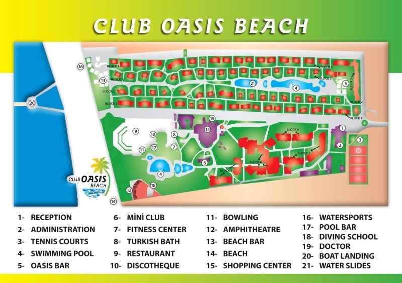 Utopia beach club 5 карта отеля