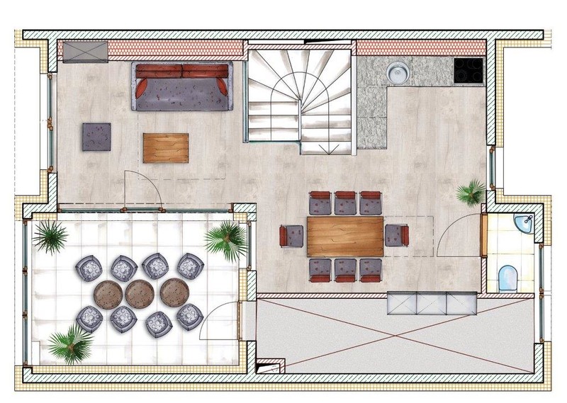 Spacious Penthouse Apartments for 6 to 10 people